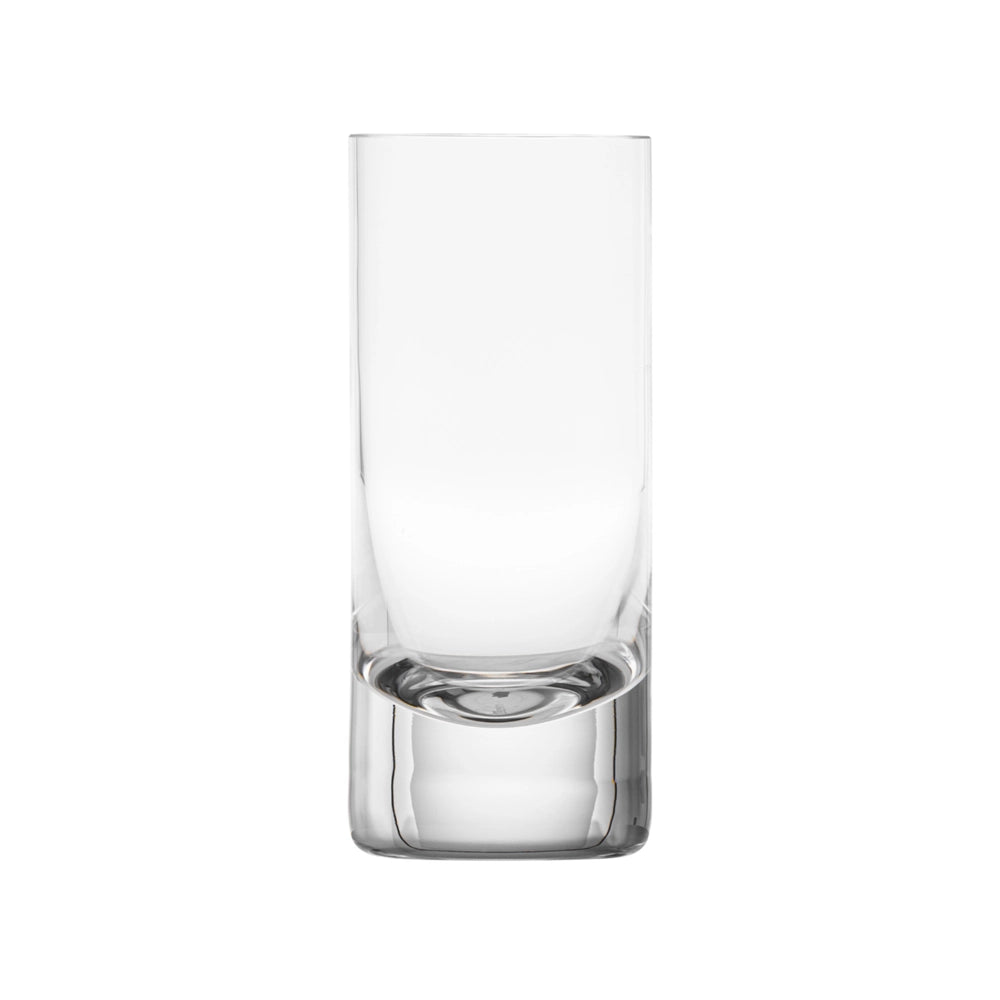 The Moser Whiskey Set Highball 400 ml glass, made from lead-free crystal with thick walls and a heavy base, stands upright on a white background.