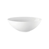 The Tac 02 White Dinnerware bowl by Jars - Rosenthal features a plain, white, round ceramic design with smooth edges—ideal for modern dining sets or pairing with your favorite porcelain dinnerware.