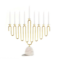 Coluna Menorah Carrara & Gold.