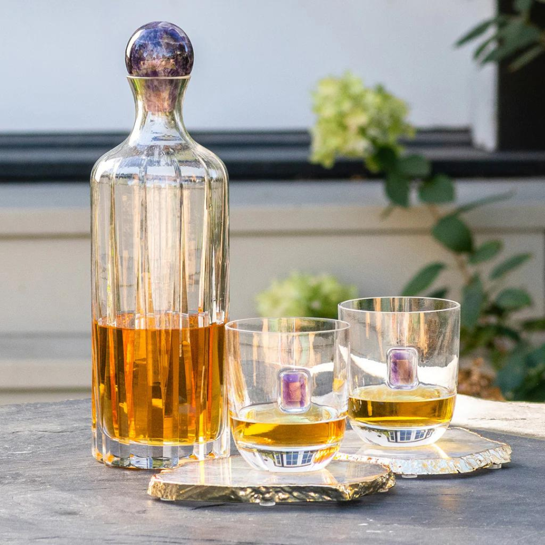 Elevo Liquor Decanter, Amethyst.