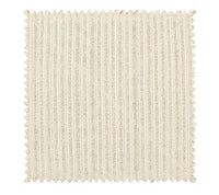 The Kim Seybert Vista Reversible Placemat Set of 4 in Ivory & Beige features rectangular placemats with vertical woven lines, subtle basketweave texture, and zigzag-cut edges, shown on a white background.