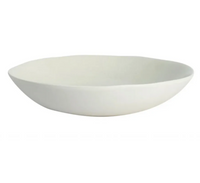 The Maguelone Dinnerware Quartz by Jars - Rosenthal is a white, shallow oval ceramic serving bowl with a matte finish, ideal for bringing Mediterranean style to your table.