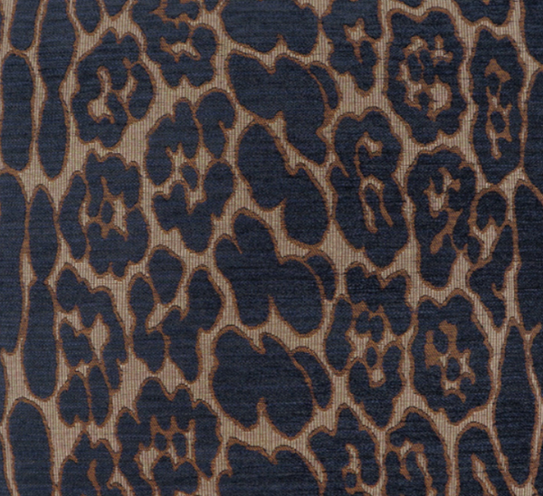 Close-up of the Ellina Pillow Blue 14 x 24 by D.V. KAP / Canaan Company, showcasing a patterned accent fabric with visible texture.