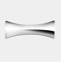 Curved, concave silver-plated Uni Silver Plated Set of 2 Knife/Chopstick Rest from Christofle.