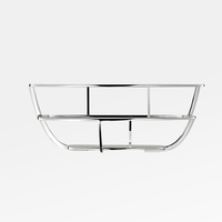 The Christofle Silver Time Bread Basket features a modern, chrome-plated design with a sleek oval shape—ideal for stylishly serving bread or displaying fresh produce.