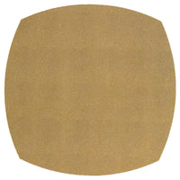 The Bodrum Stingray Elliptic Square Placemat Set of 4 features round, tan, phthalate-free vinyl mats with a subtle textured surface and curved edges—a modern addition from the Stingray Mats collection.