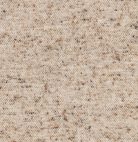 A close-up of the Cinder Mist Throw by Lands Downunder reveals a beige woven fabric with small brown and black flecks, featuring a modern, textured, and subtly speckled pattern reminiscent of premium Italian throw blankets.
