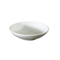 A simple, shallow white ceramic bowl with a smooth finish, the Tourron Dinnerware Neige by Jars - Rosenthal is handmade in France and shown on a plain white background.