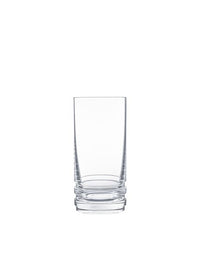 The Saint-Louis Oxymore Drinkware tumbler, featuring a thick solid base, is centered empty on a white background.