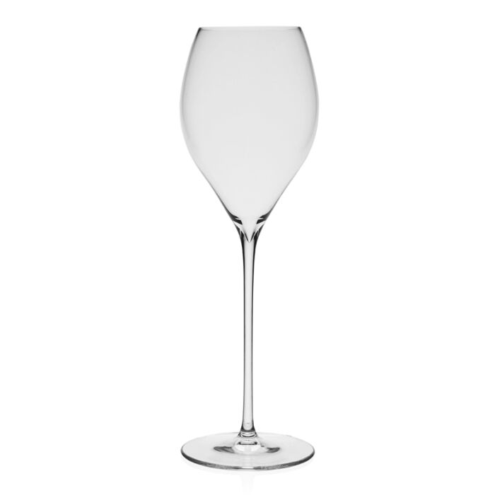 The Starr Stemware by William Yeoward is a clear, lead-free crystal wine glass featuring a long stem and round bowl, displayed against a plain white background.