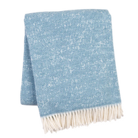Celestial Throw in light blue. 