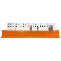 The Canasta Sets Canasta Rack neatly displays cards like 8♣, 8♦, 6♦, Q♦, Q♥, Q♠, 10♣, 10♠, J♣, J♠, and K♥—perfect for organizing your Canasta sets and accessories.
