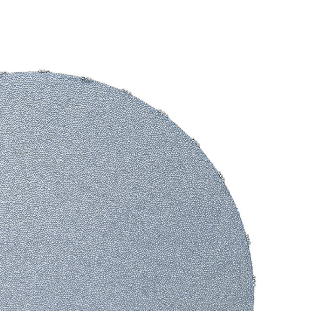Charm Round Placemat Set of 4 - Ice Blue.