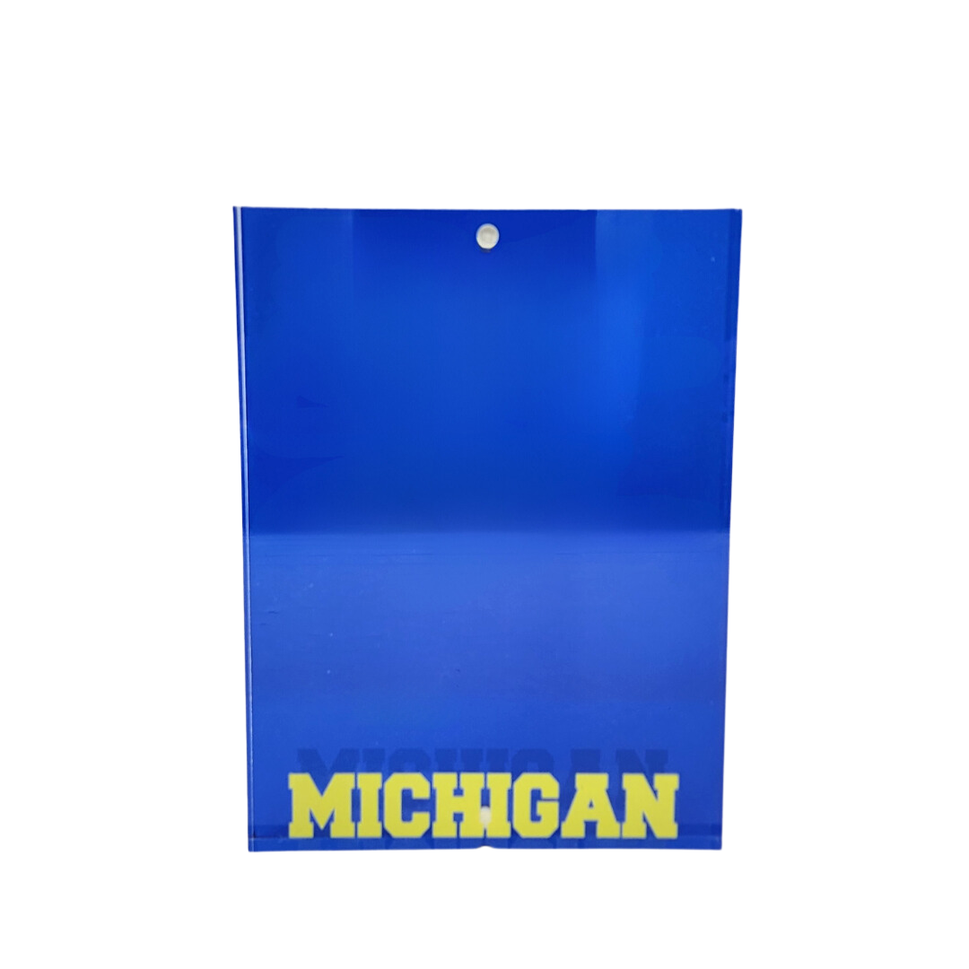College Block Photo Frame - Michigan.
