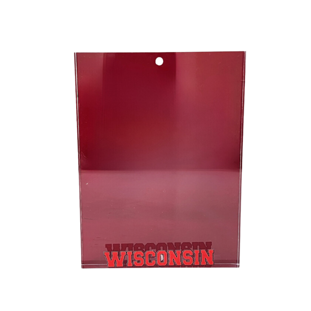 College Block Photo Frame - Wisconsin.