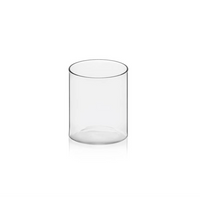 Clear, extra light handmade cylindrical Cilindro Extra Light Drinkware glass tumbler.