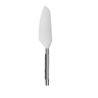 The Capdeco Conty Cutting Cake Server features 18/10 stainless steel with a marble-patterned handle, shown isolated on a white background.