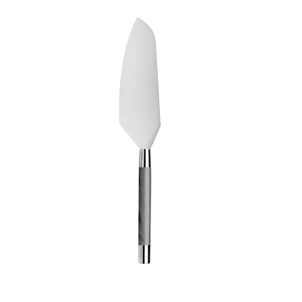The Capdeco Conty Cutting Cake Server features 18/10 stainless steel with a marble-patterned handle, shown isolated on a white background.