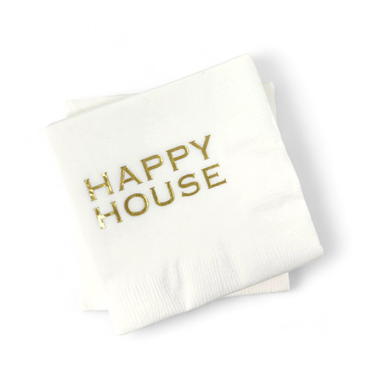 Cocktail Napkin Pack - Gold HAPPY HOUSE.