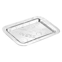 The LOVE Graffiti Christofle Silver Plated Tray by Christofle features pop art doodles—heart, smiley face, and “HAPPINESS”—on its shiny, raised-edged surface.