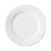 The Juliska Puro Dinnerware White plate, shown from above on a white background.