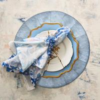 Capiz Shell Placemat Set of 4 Periwinkle.