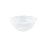 The Mariposa Swirl Alabaster Dinnerware White Set of 4 features smooth, round ceramic bowls from the White Alabaster Collection. Elegant and dishwasher safe, they’re perfect for easy cleaning and modern table settings.