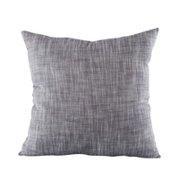 The Elk Group Tryst Pillow Grey 24 x 24 features a square design with subtle textured woven fabric, shown on a plain white background.