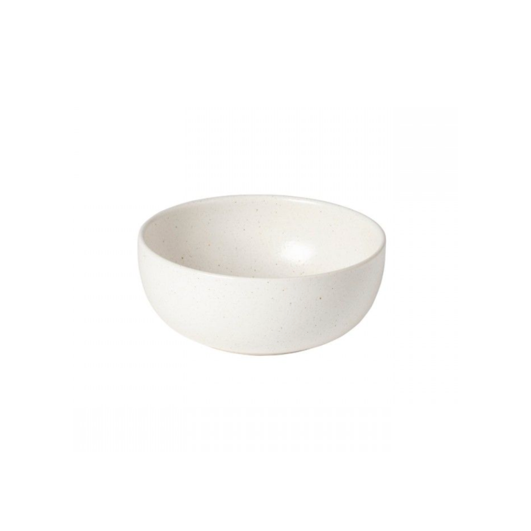 The Pacifica Salt Dinnerware by Casafina/Costa Nova is a simple, round off-white ceramic bowl with a smooth, slightly speckled matte finish, shown against a plain white background.