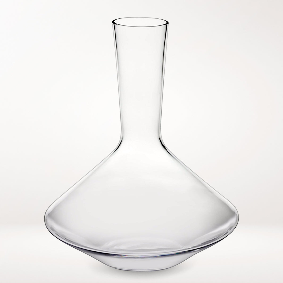 The Zwiesel Fortessa Zweisel Pure Red Wine Decanter is made from Tritan Crystal Glass with a wide, rounded base, tall neck, and Drop Protect technology, shown on a plain white background.