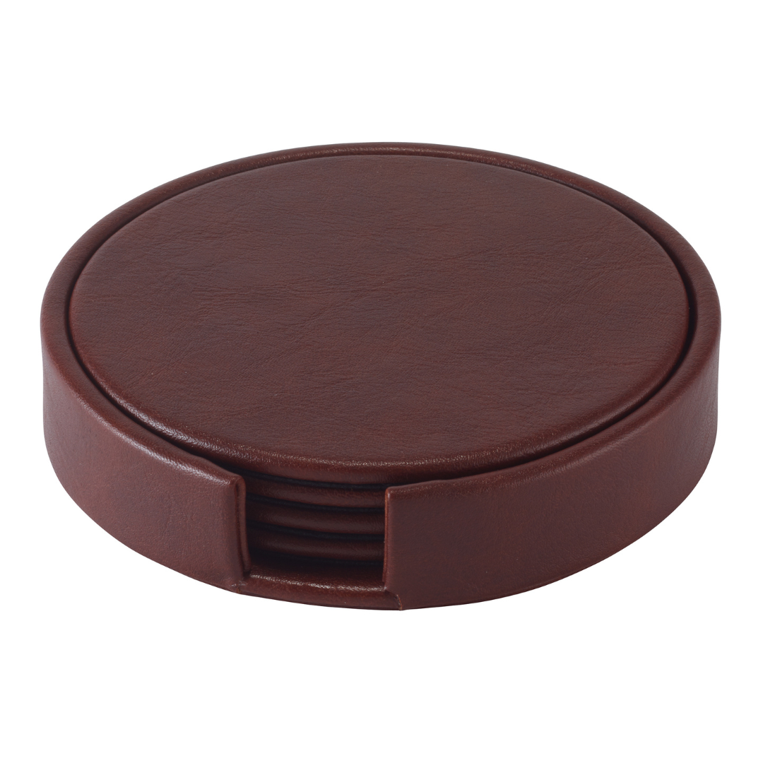 Tanner Coasters - Brown. 