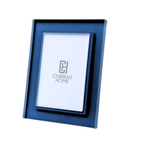 The Prisma Frame - Admiral by Bella Moulding is a blue rectangular frame with a modern design, shown upright with a CH Current Home logo placeholder at the center, photographed against a white background.