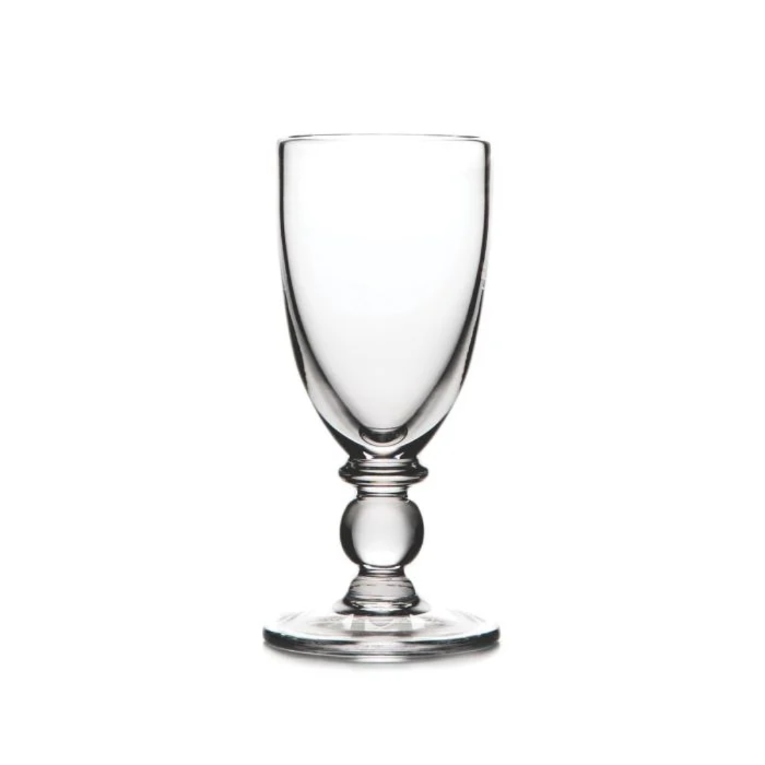 The Hartland Glass by Simon Pearce is a lead-free glass goblet with a rounded stem and wide base—an elegant wine glass for your collection.