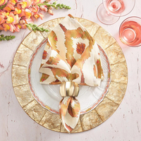 Watercolor Napkin in Rust - Set of 4.