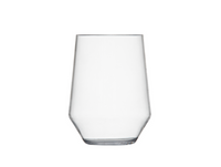 The Siesta Acrylic Glass Clear by Zwiesel Fortessa features straight sides and a slightly angular base, shown empty against a plain white background.