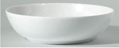 A classic round Raynaud Mineral Dinnerware Glazed White bowl, crafted from Limoges porcelain and shown against a light gray background.