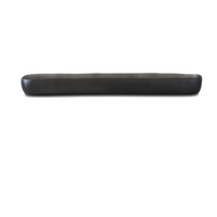 The Tina Frey Trough Black Long is a dark, rectangular resin piece with gently curved sides, perfect as an elegant serving tray or striking table decor.