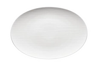 The Rosenthal Mesh Dinnerware White plate is a round, white porcelain piece with a smooth surface, shown from above on a white background.