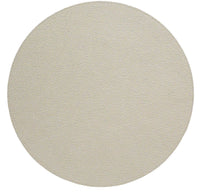 The Bodrum Skate Round Placemat Pearl Set of 4 features light beige textured placemats with a subtle pattern, perfect for dining table decor and easy care, shown on a white background.
