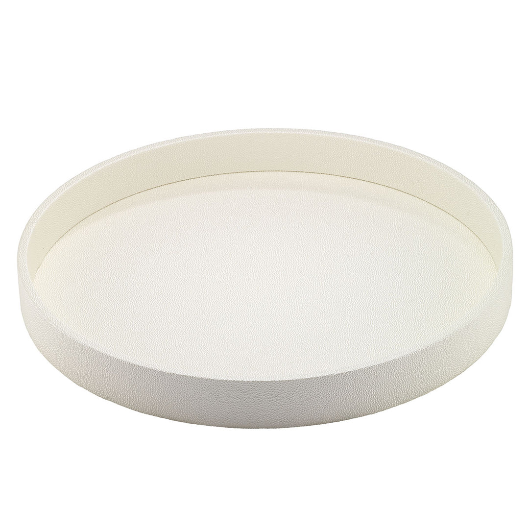 The Bodrum Skate Round Oyster Tray, made of textured, phthalate-free vinyl with slightly raised edges and a shallow, round shape, is shown against a plain white background.