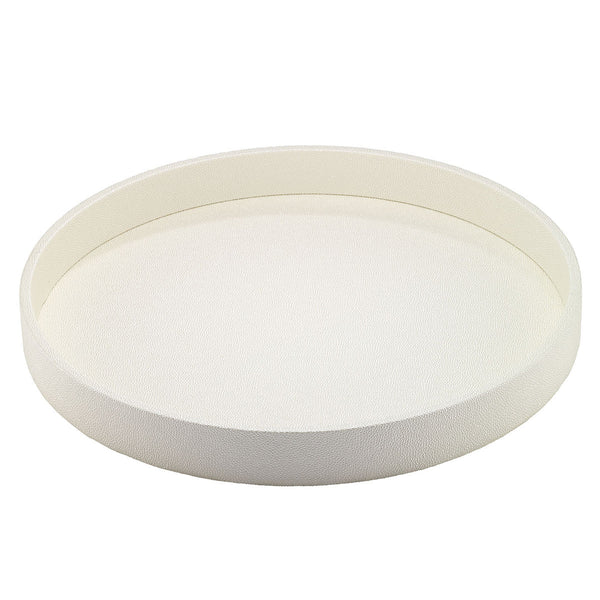 The Bodrum Skate Round Oyster Tray, made of textured, phthalate-free vinyl with slightly raised edges and a shallow, round shape, is shown against a plain white background.