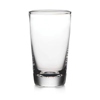 The Simon Pearce Ascutney Pint glass tumbler, with its thick base and elegant handblown design, is displayed empty against a white background.
