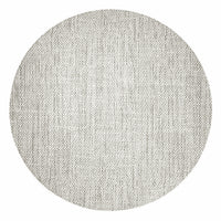 The Bodrum Echo Round Placemat Tan Set of 4 features a subtle woven texture in light tan, resembling tweed, and is shown from above against a white background.