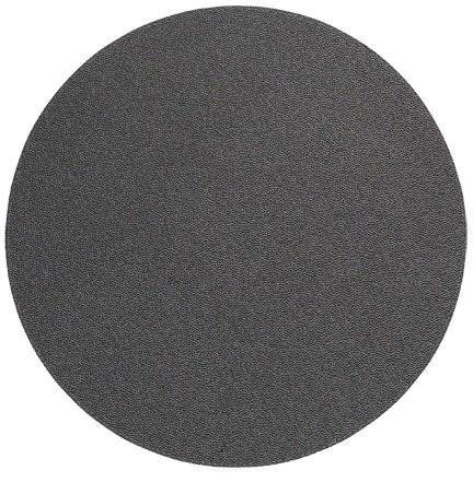 The Bodrum Skate Placemat Round Charcoal Set of 4 features dark gray, round placemats with a textured surface, offering a stylish and modern alternative to traditional vinyl mats.