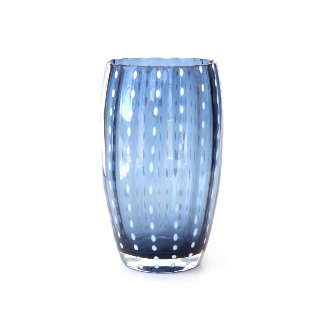 Perle glass blue.