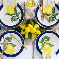 Set of 5 gold flatware made of stainless steel. 