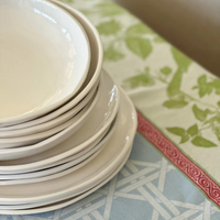 Simple Melamine Dinnerware - White.