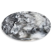 Black swirl resin chopping board. 