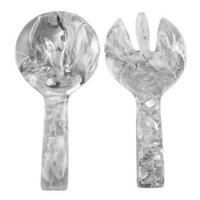 Black swirl resin jumbo servers. 